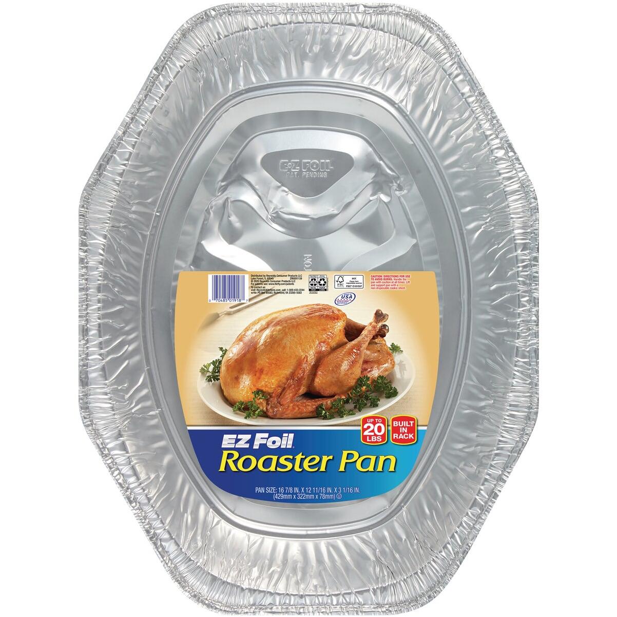 EZ Foil 14-1/8 In. x 18 In. Oval Roaster Pan