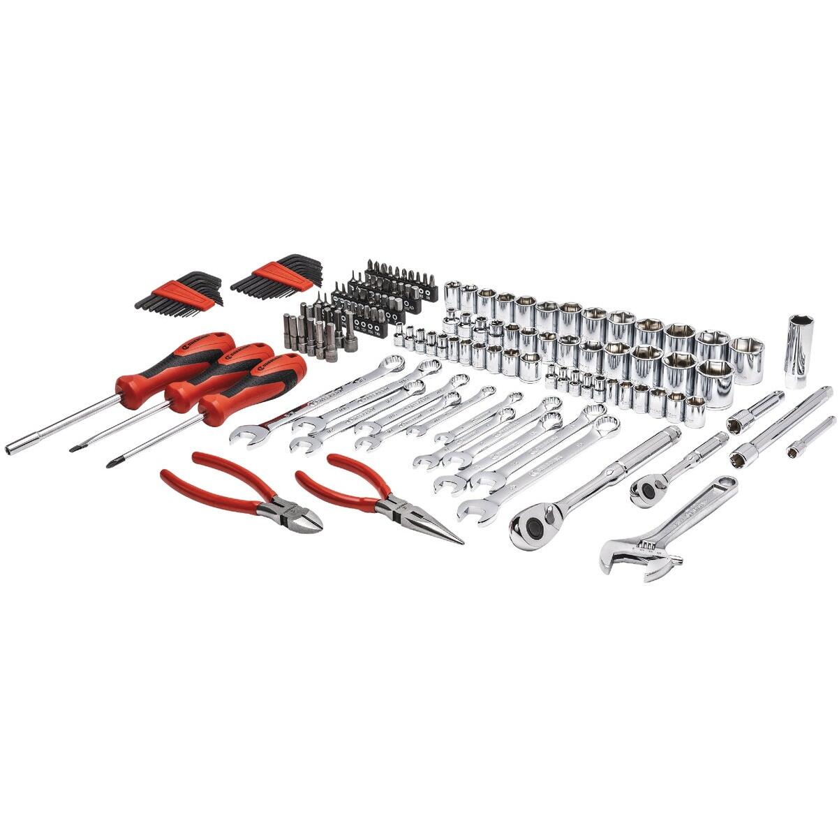 Crescent 1/4 In. & 3/8 In. Drive 6-Point SAE/Metric Professional Tool Set (150-Pieces)