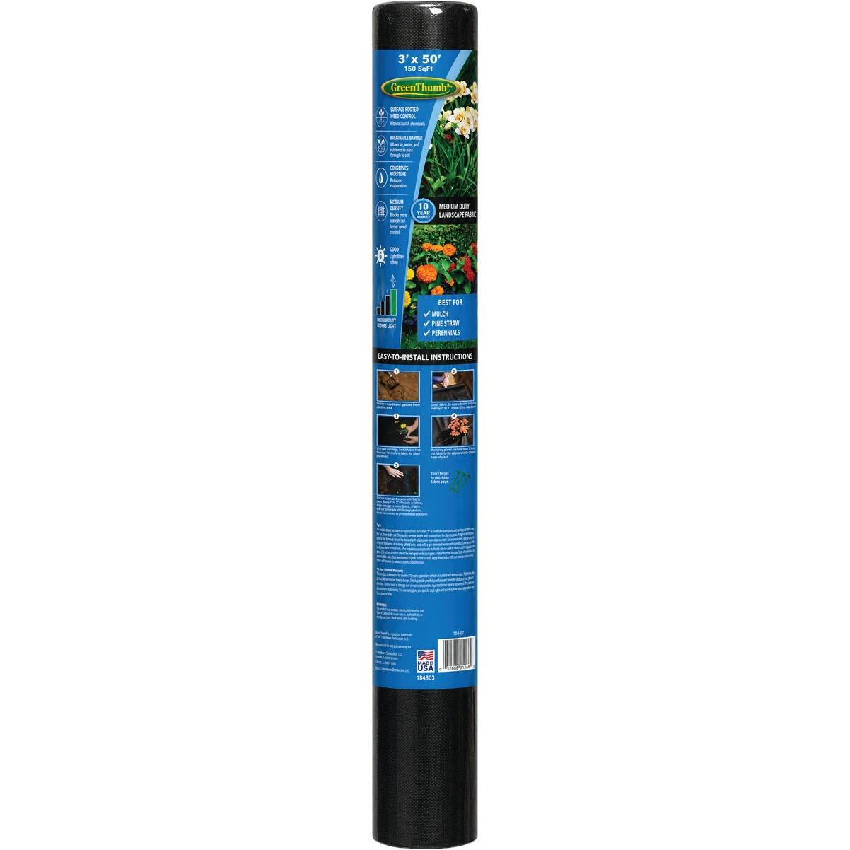 Green Thumb 3 Ft. x 50 Ft. 10 Year Landscape Fabric
