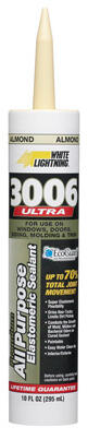 White Lightning WL0003070 10 oz. Almond 3006 Ultra All Purpose Elastomeric Sealant