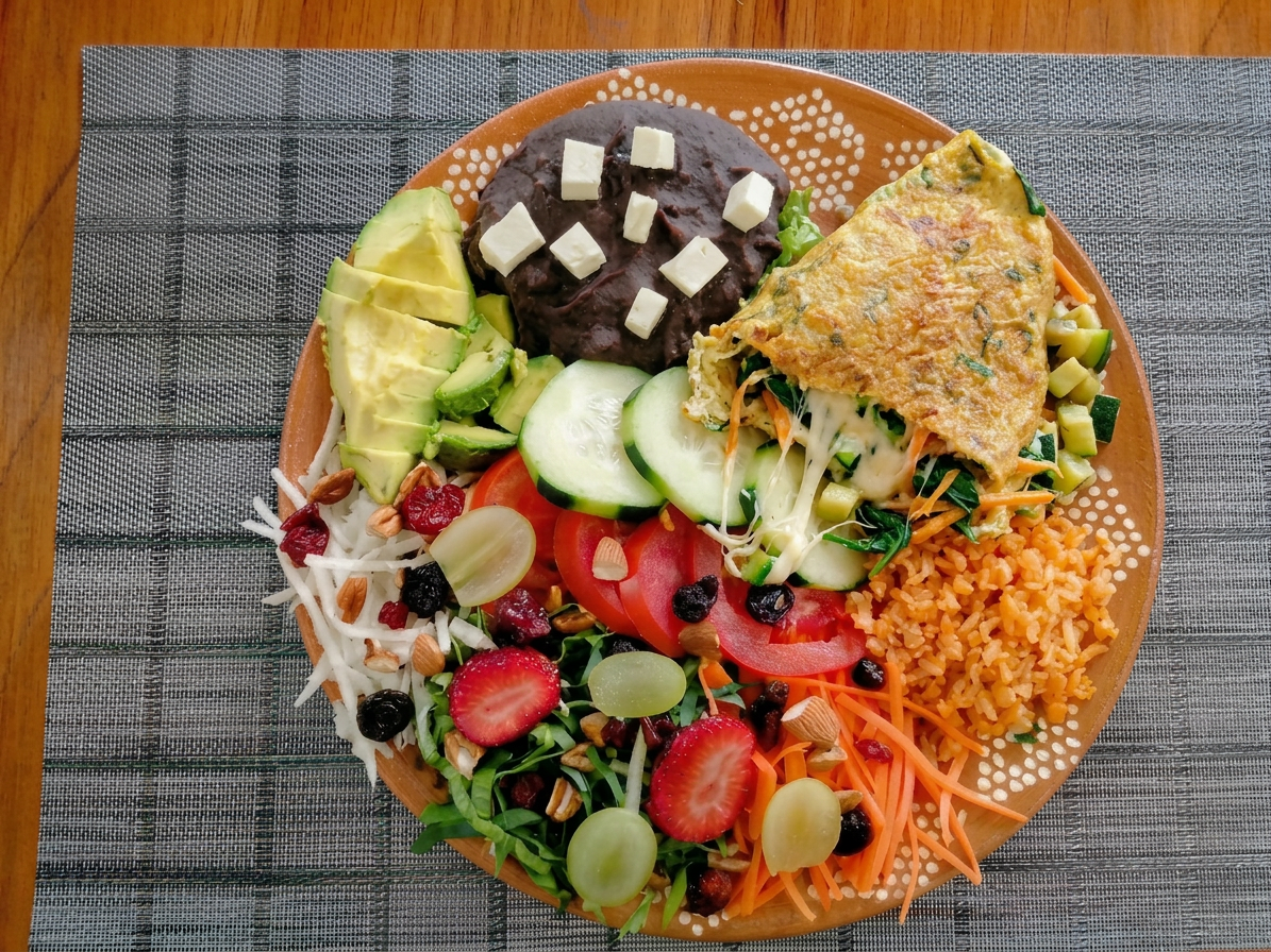Omelet con ensalada