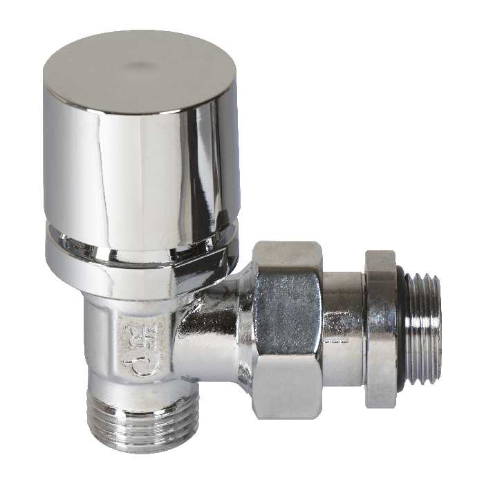 Փական ռադիատորի անկյունային ջերմապահպանիչ քրոմապատ 1/2" Comisa-88.16.181-THY105R05MCC