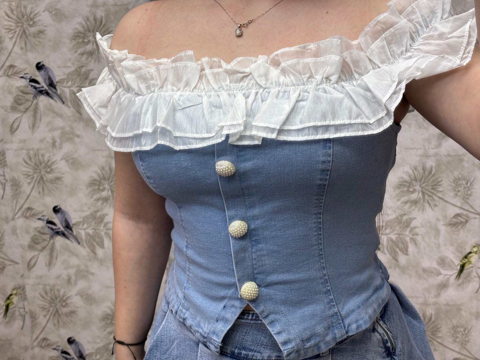Set Corset + Fusta Denim 🤩 - hover
