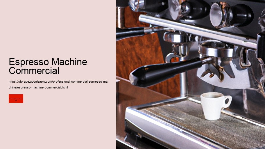 Espresso Machine Commercial