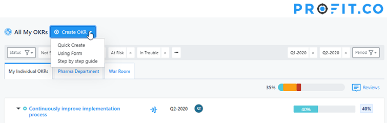 Create OKR