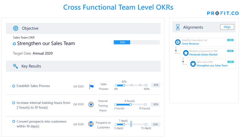 Cross-Functional Team OKRs