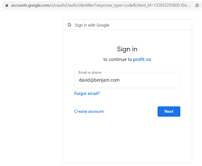 Sign-in-bigquery