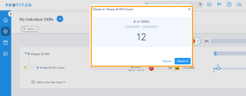 Key Results Check-ins