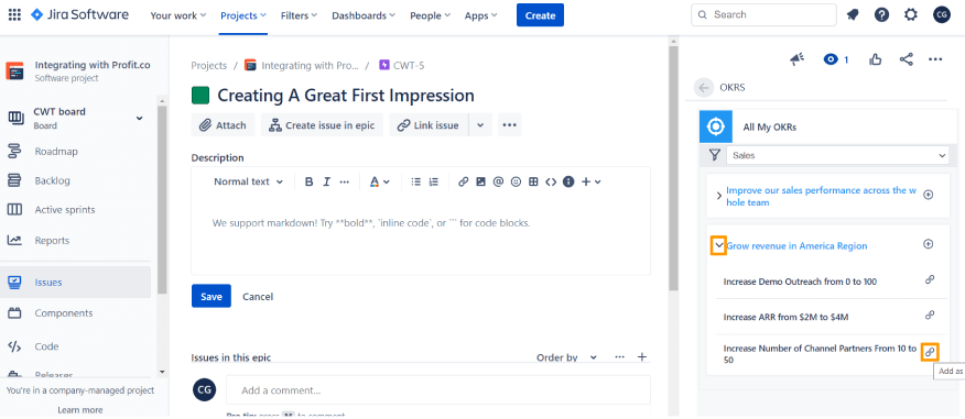 Task Added in Jira