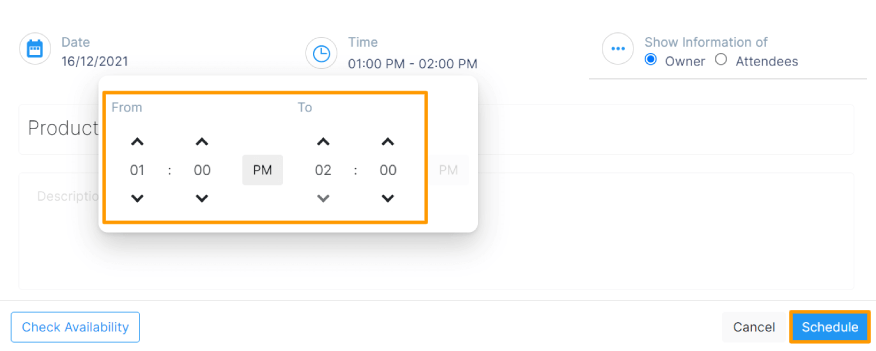 Create Meetings from Profit.co account