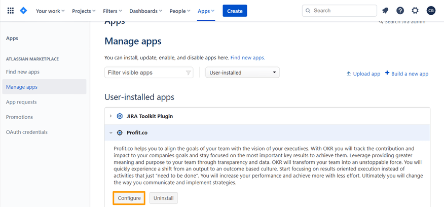 Manage Apps