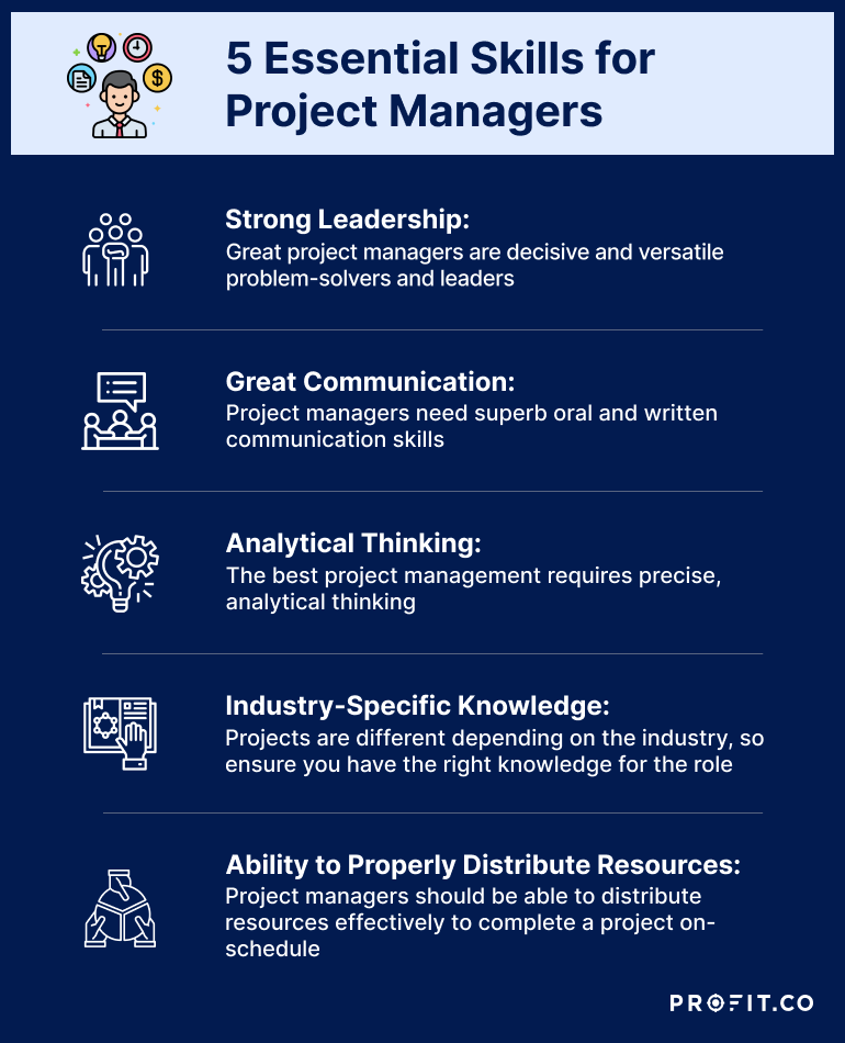 what education does a project manager need