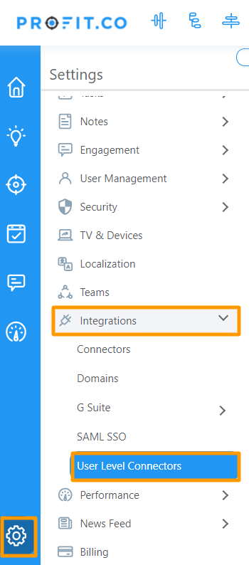User-Level-Connectors