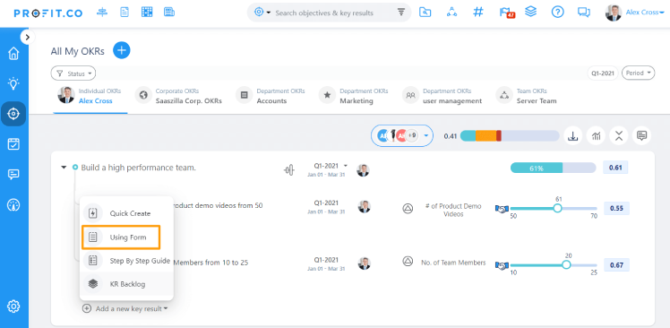 PostgreSQL using form