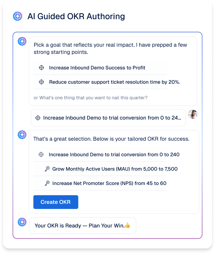 AI Guided OKR Authoring