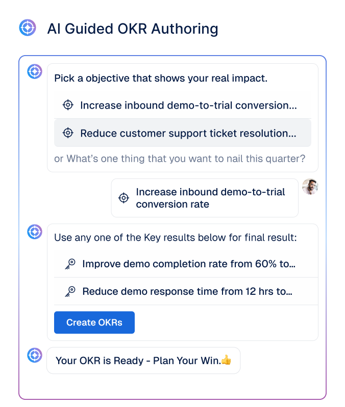 AI Guided OKR Authoring
