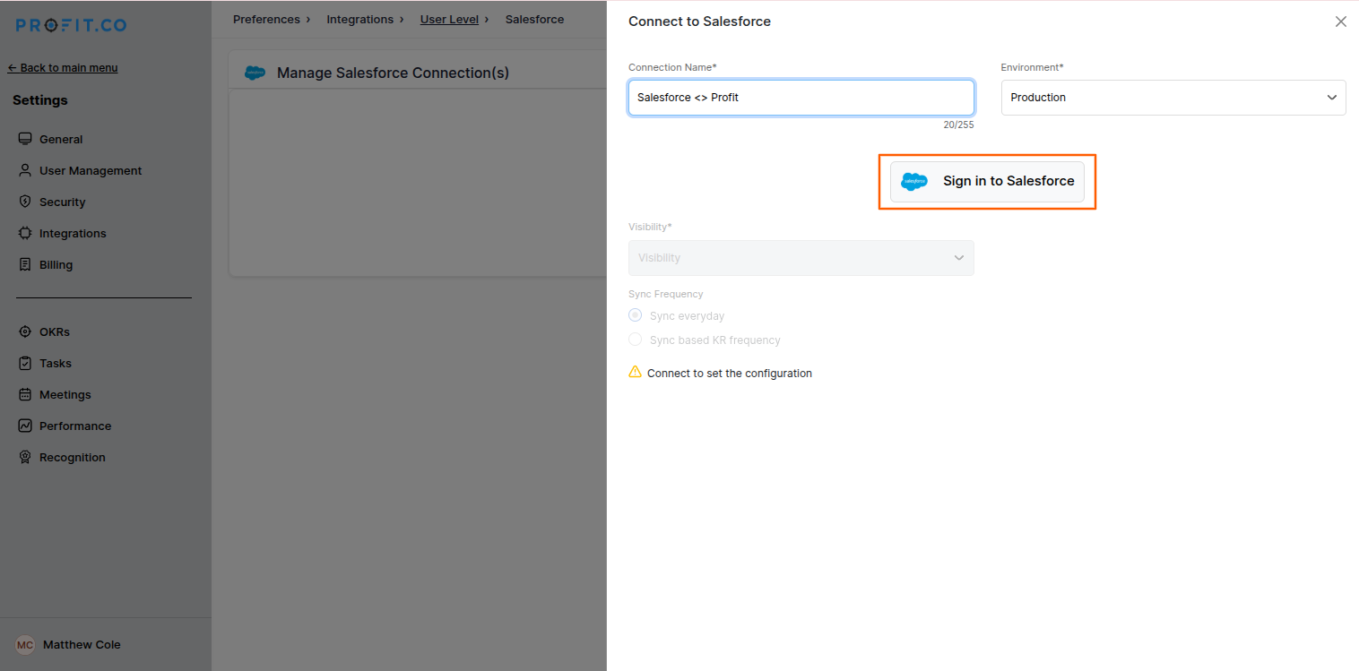 Salesforce login