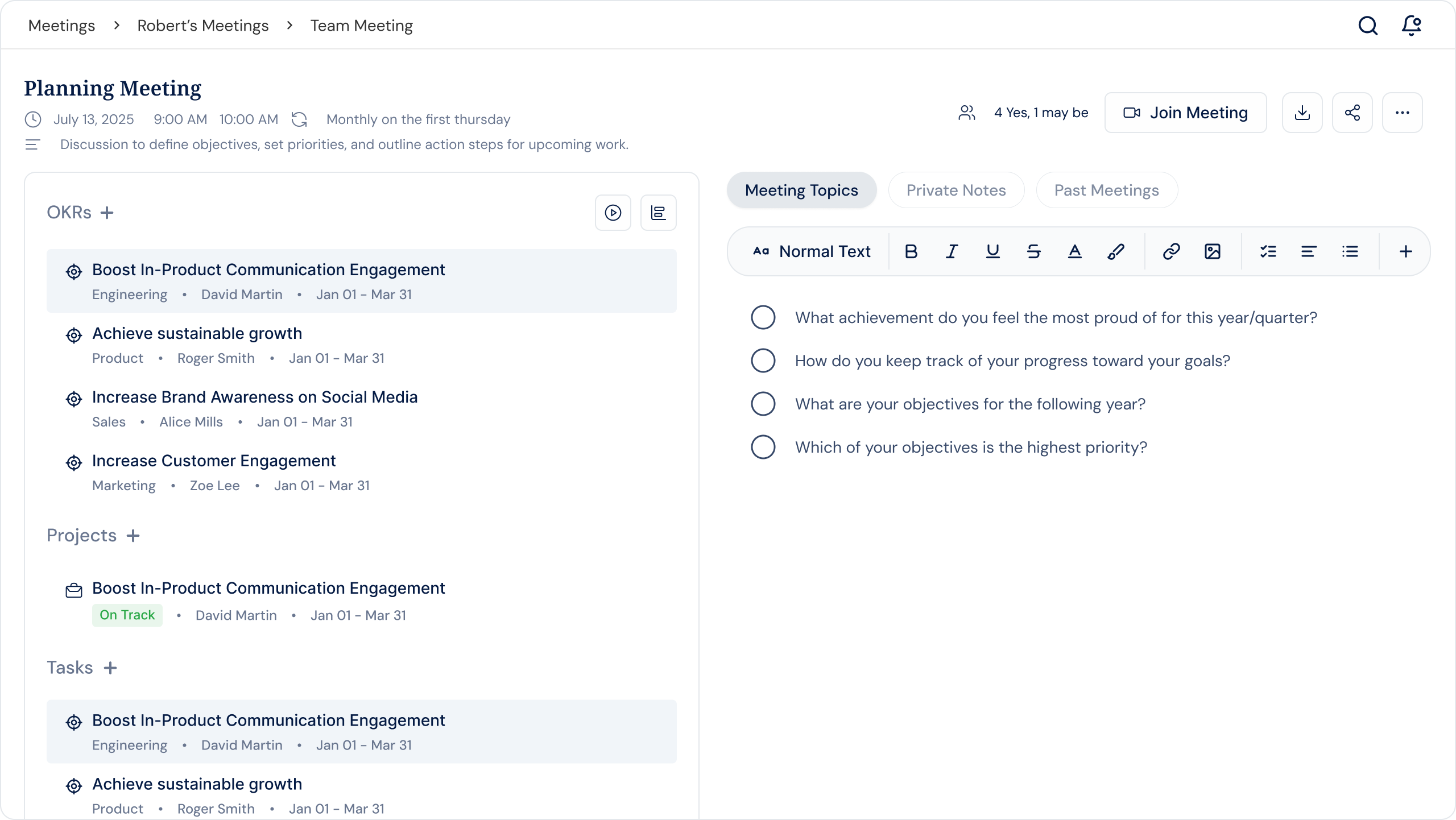 Profit.co OKR Management