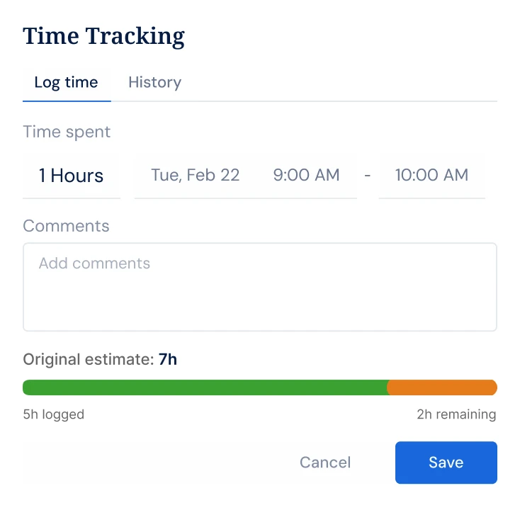 Tasks board view