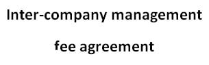 intercompany management fee agreement