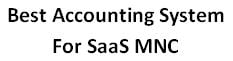 best accounting system for saas mnc