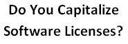 Do you capitalize software licenses?