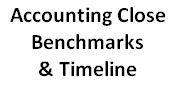 accounting close benchmarks & timeline