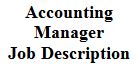 Accounting Manager Job Description