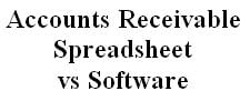 accounts receivable spreadsheet vs software