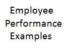 employee performance examples