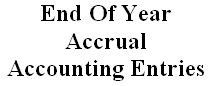 end of year accrual accounting entries