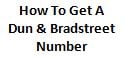 how to get a Dun & Bradstreet number