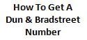 how to get a Dun & Bradstreet number