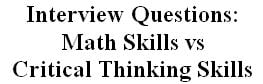  math skills vs critical thinking skills