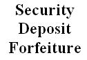 Accounting For Security Deposit Forfeiture