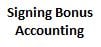signing bonus accounting