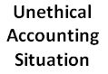 unethical accounting situation