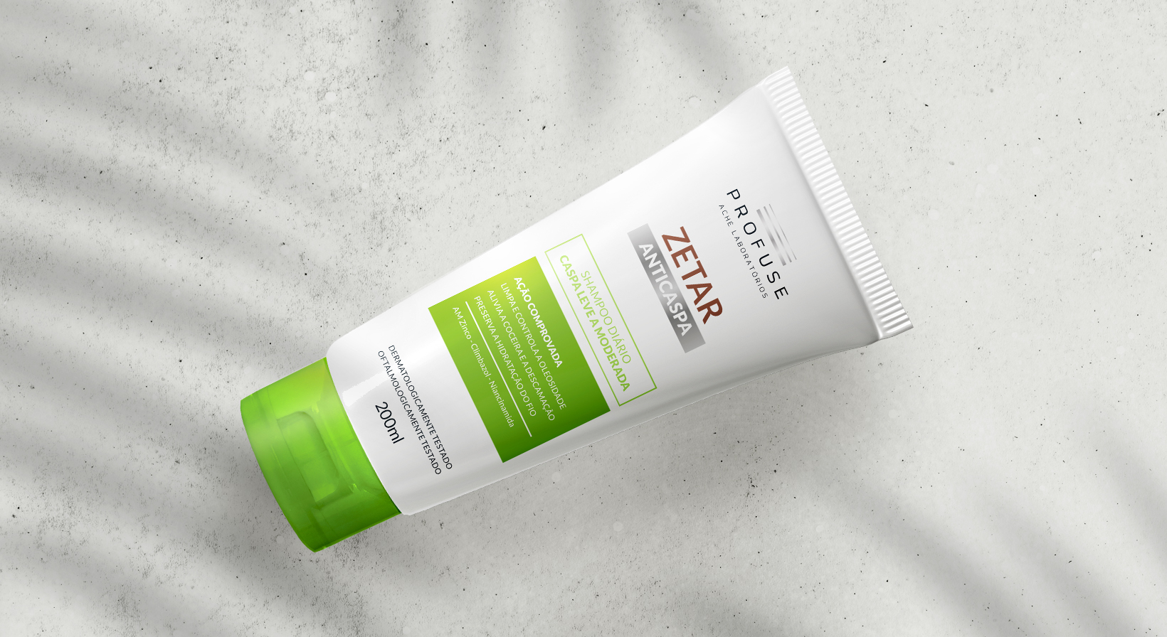 Imagem mostra o produto Zetar Diário, shampoo anticaspa