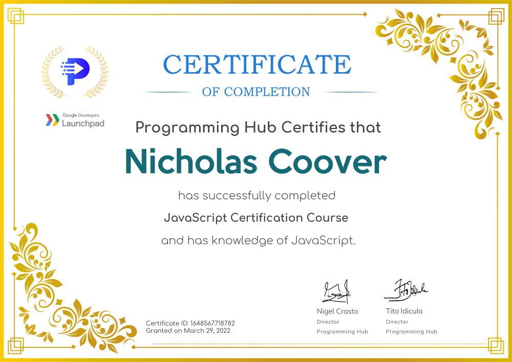 Nicholas C. - Software Engineer (C#, .NET, Full-Stack Web Developer w ...