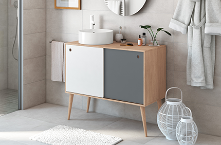 Mueble baño suelo con lavabo más 100cm