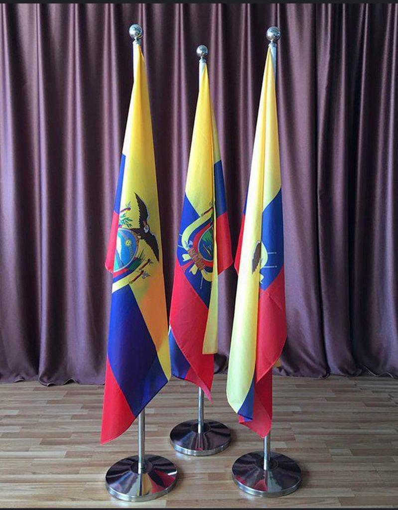 FARA TRADING LLC..retractable stanchion rope barrier wall mount 10mt/5mt sign display conference advertising Flag stand - Thumbnail 3