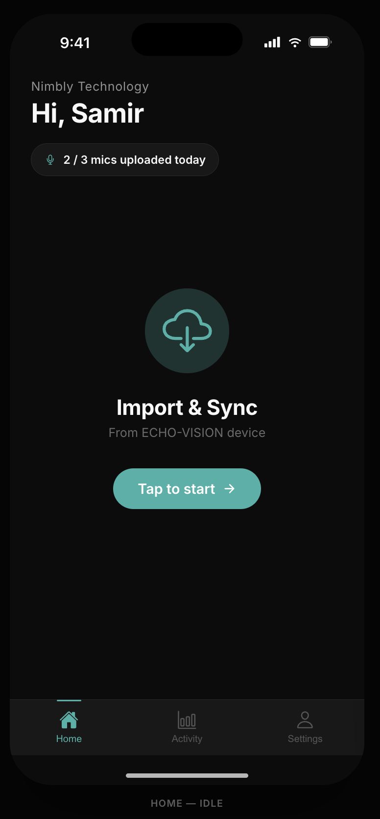 Home page