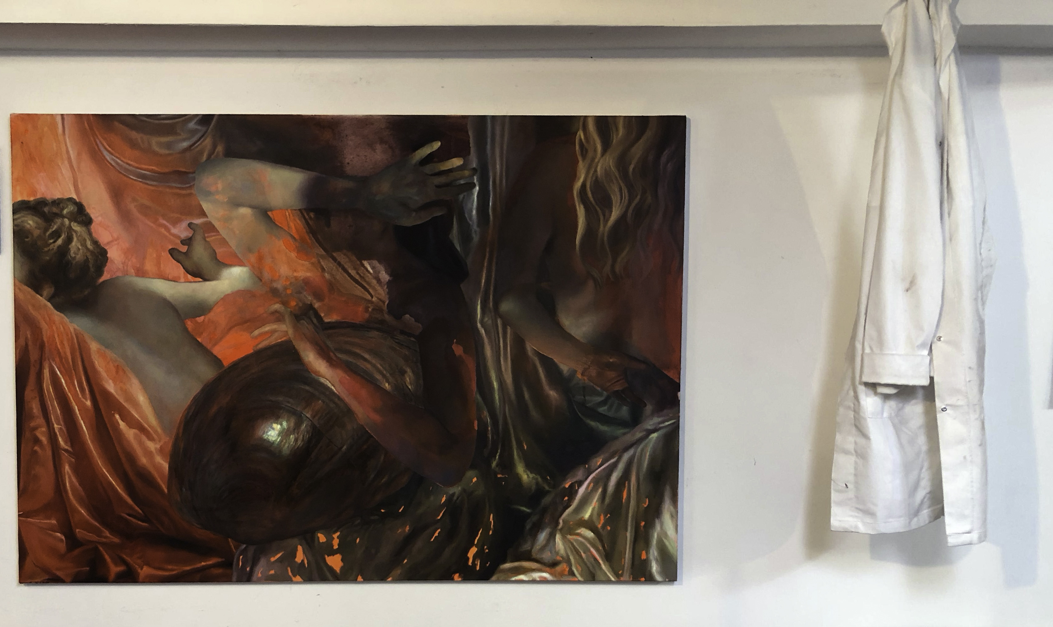 Öl- und Acrylmalerei auf Leinwand von Dominika Hofman