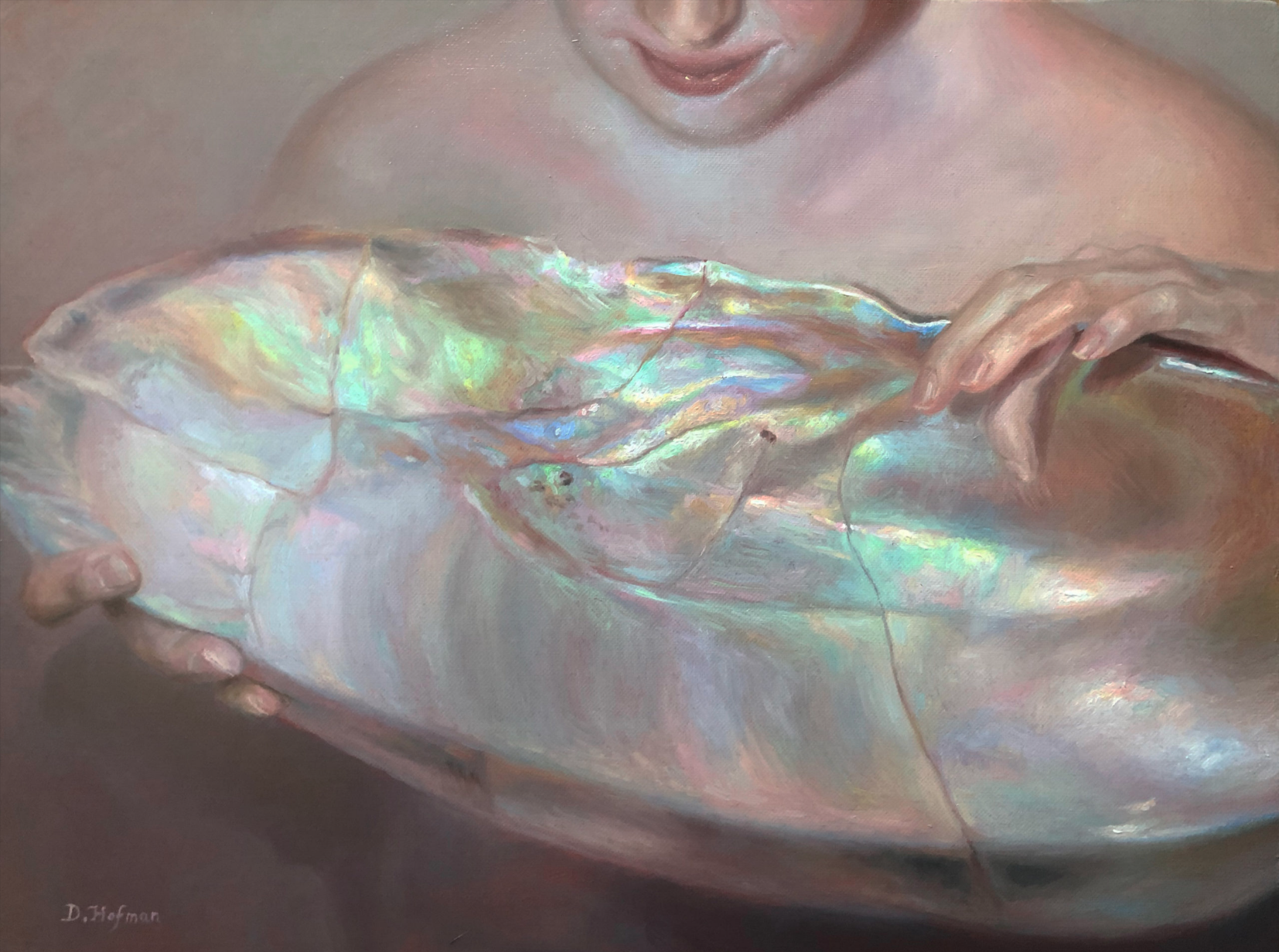 Öl- und Acrylmalerei auf Leinwand von Dominika Hofman