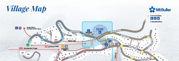 Mount Buller village map