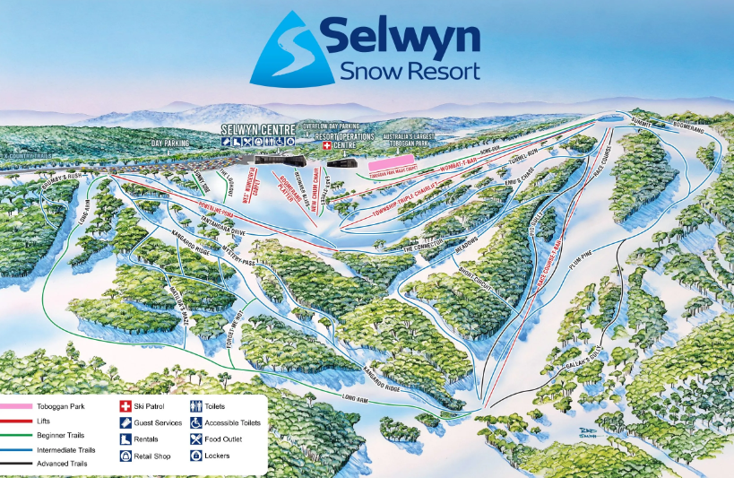 Selwyn Snow Resort trail map