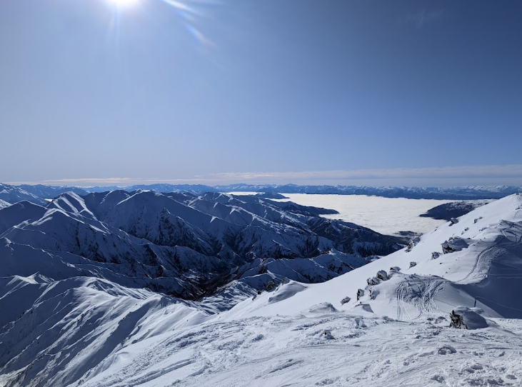 Treble Cone Snow in New Zealand