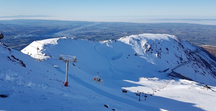 Mt Hutt Snow in New Zealan