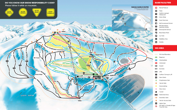 Mt Hutt Trail map