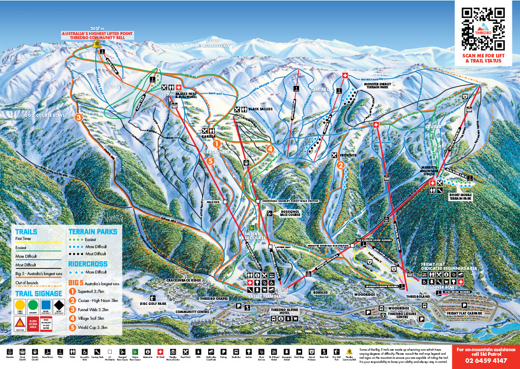 Thredbo trail map